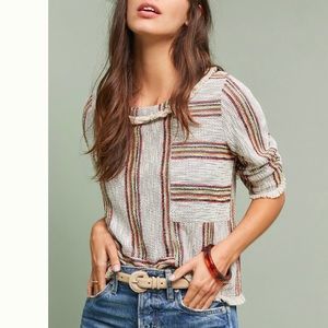 Anthropologie Thompson Pullover Top XXS
